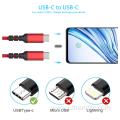 60w Usb-3.0/3.1 USB-C to Type-C extension Charger Cable